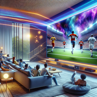 People watching television