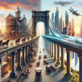 Image representing the bridge between past and future